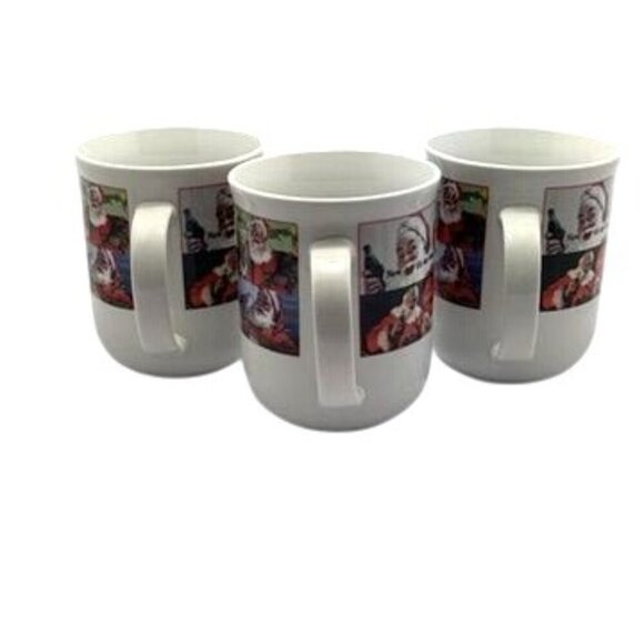 Vtg Coca-Cola Sakura Mug Set Of 3 Cups Santa Christmas Holiday Collectible 1990s - Picture 4 of 13